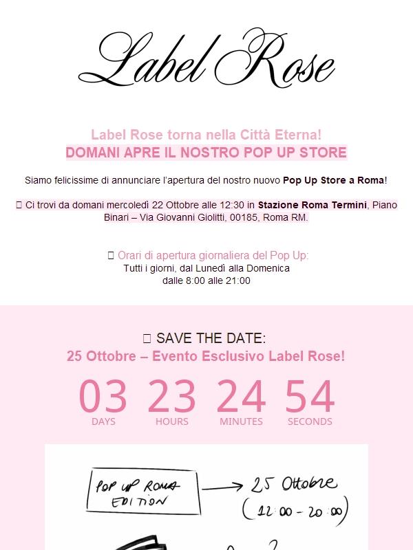DOMANI APRE IL NOSTRO POP UP A ROMA! 🎀