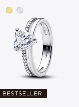Double Band Heart Ring