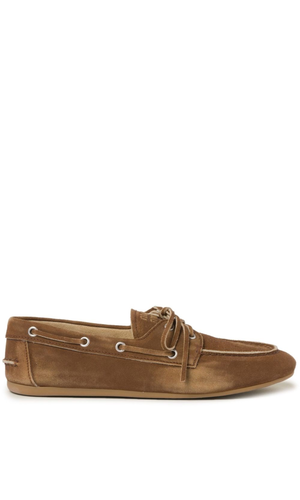 Suede leather loafers