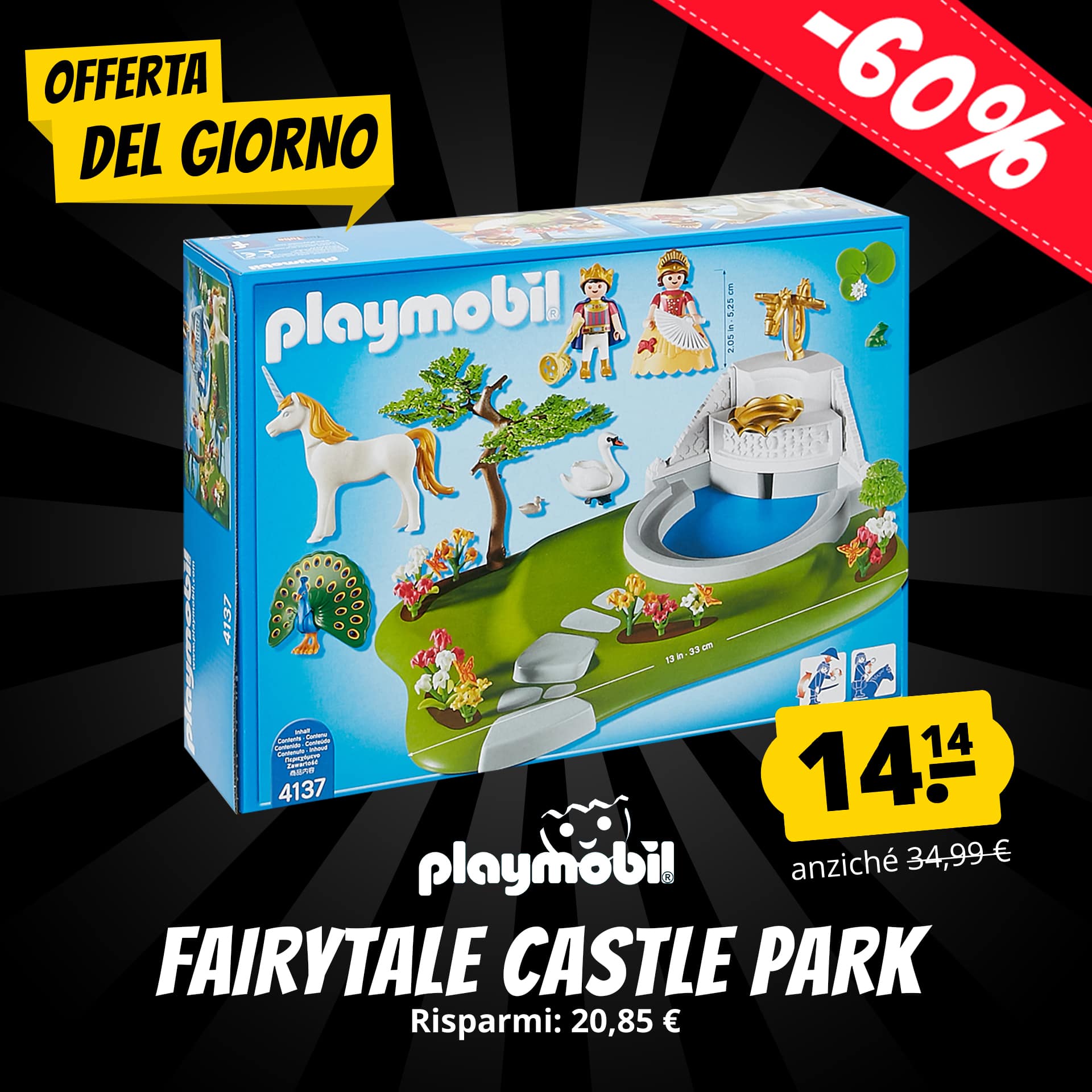 Playmobil superset parco del castello delle fiabe