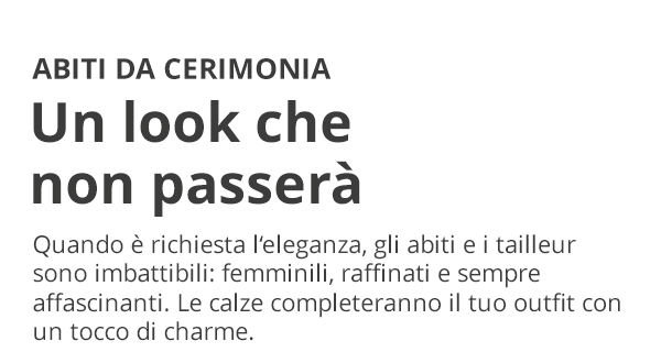 Abiti da cercimonia