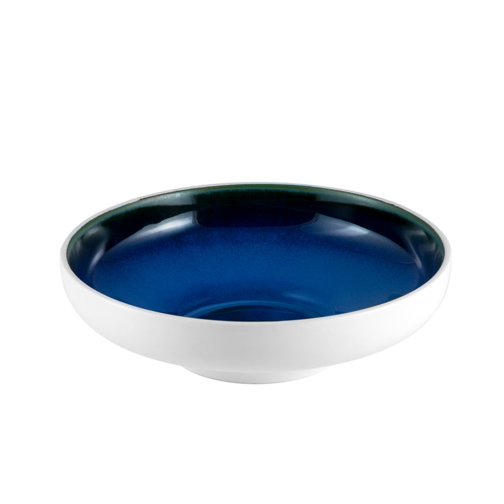 25.5 cm - Abyssos Round Bowl in Stoneware Set 4 Pz