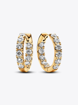 Sparkling Huggie Hoop Earrings