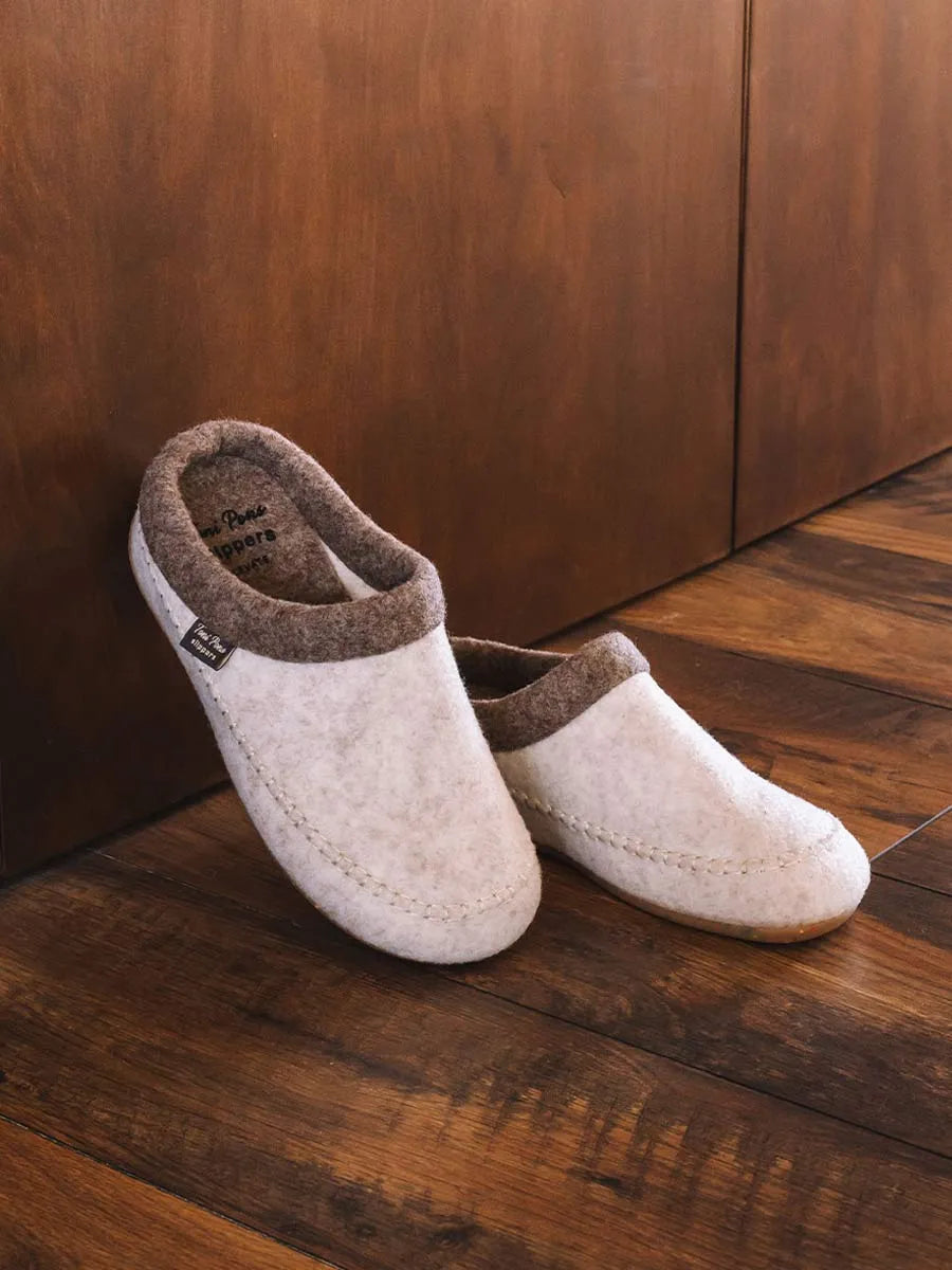 zapatillas de casa con cuña feltro