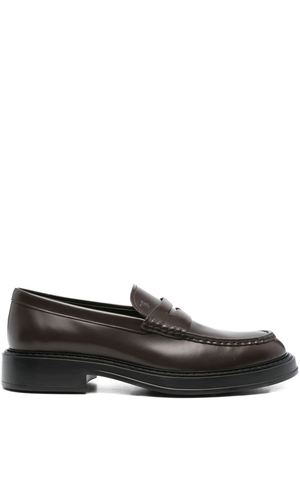 Leather loafers