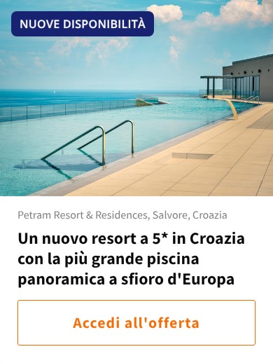 Un nuovo resort a 5* in Croazia con la più grande piscina panoramica a sfioro d&#x27;Europa