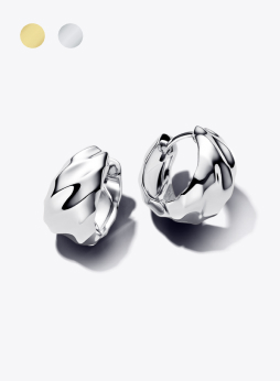 Rippled Small Hoop Earrings