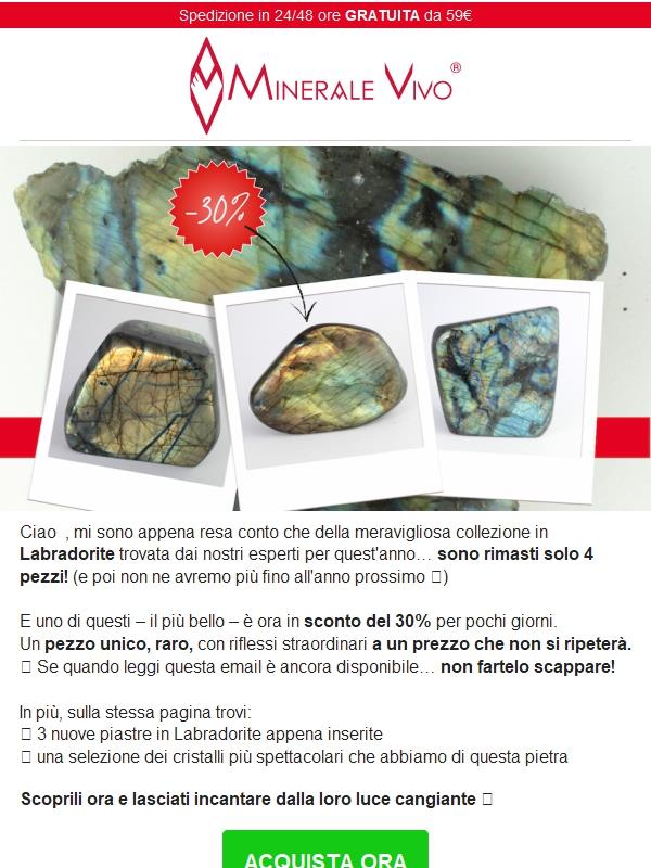 Ultimi 4 pezzi di Labradorite – uno è in sconto 🔥