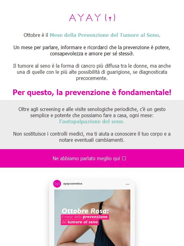 La prevenzione è un atto d’amore