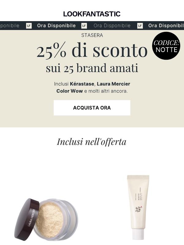 25 brand amati, 25% di sconto – solo per te!
