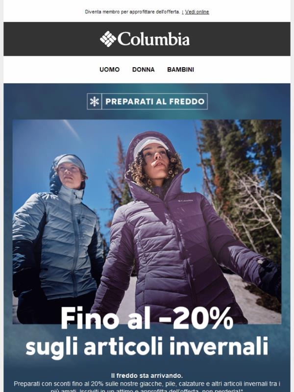 Fino al -20% sugli articoli invernali ❄️