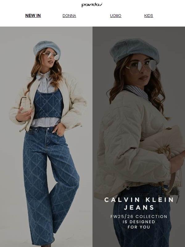 Il monogram è protagonista — scopri la nuova collezione Calvin Klein Jeans FW25/26