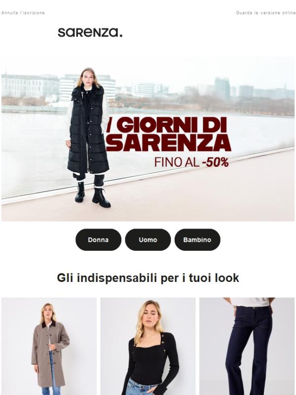 I giorni Sarenza sono tornati 🌟