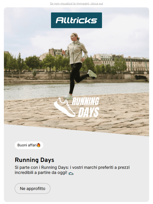 Running Days: la qualità che cerchi, al prezzo che vuoi !