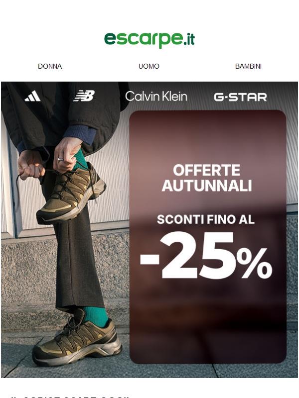 Terminiamo oggi! ⏰ Fino al 25% con il codice