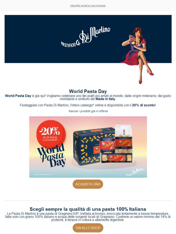 World Pasta Day | Riempi la dispensa 🍝