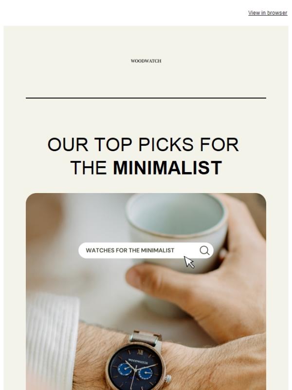 Top Picks for the Minimalist 🤎