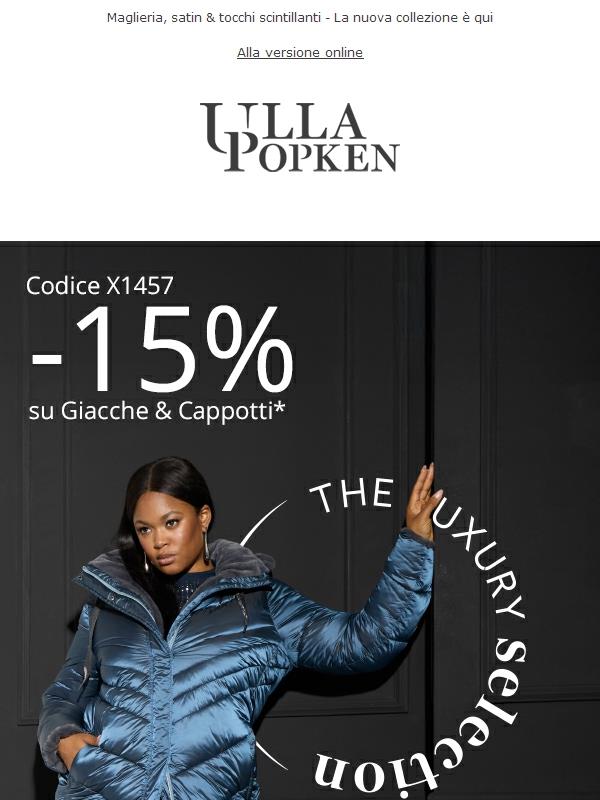 -15% su giacche & cappotti 🧥
