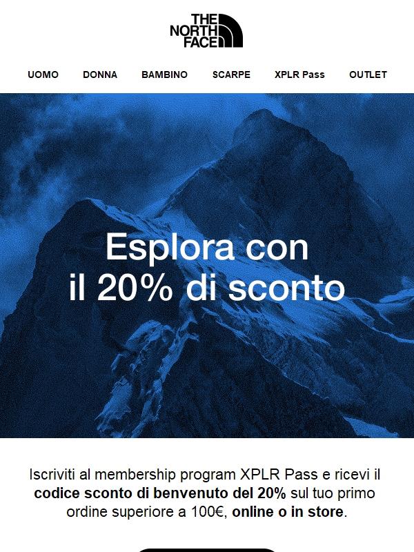 20% di sconto sul primo ordine: iscriviti a XPLR Pass