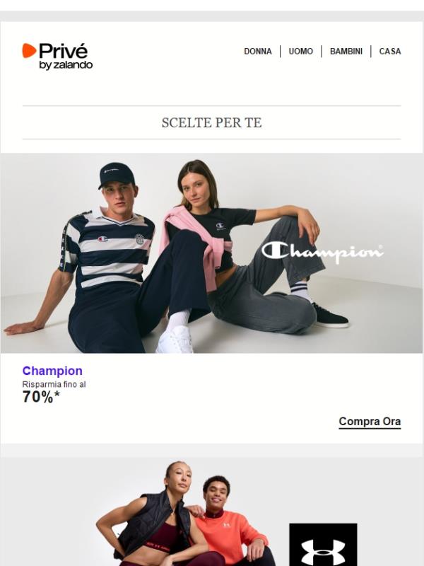 Champion, Under Armour & Steve Madden ⎪ Le offerte appena arrivate