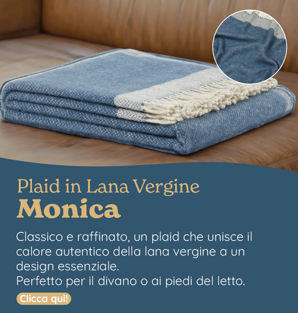 Plaid in Lana Vergine - Monica