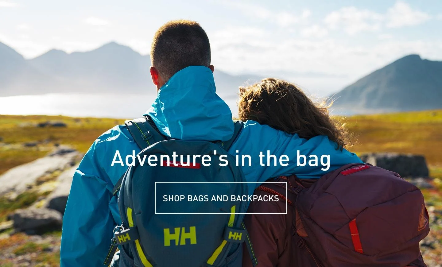 Adventure's in the bag. SHOP BAGS AND BACKPACKS