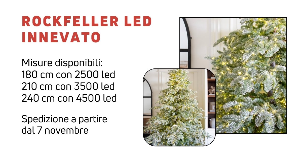 Albero di Natale innevato Rockefeller | Perrone Shop 