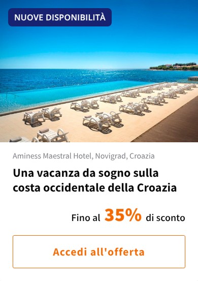 Una vacanza da sogno sulla costa occidentale della Croazia