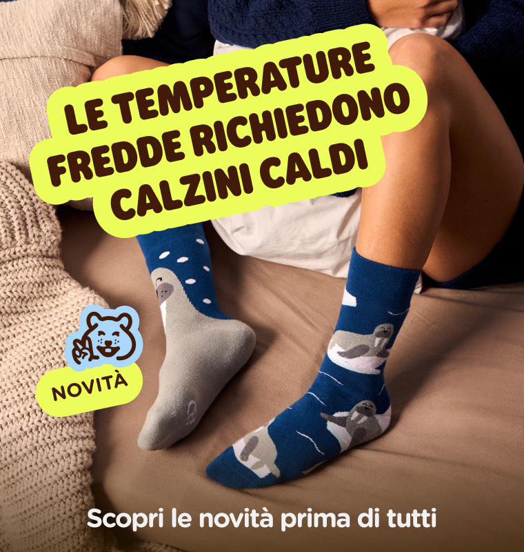  Le temperature fredde richiedono calzini caldi