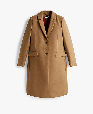 Cappotto monopetto con cashmere
