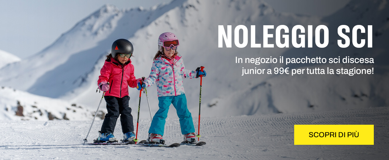 noleggio sci junior