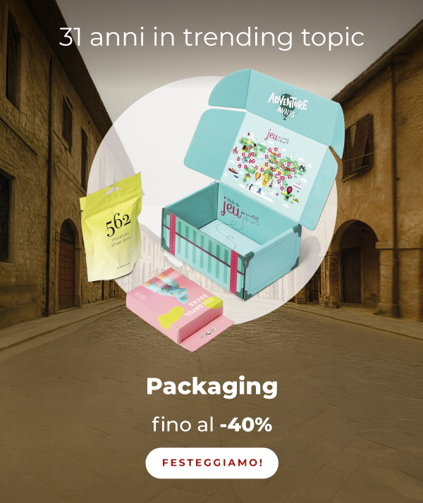 Fino al -40% sul packaging