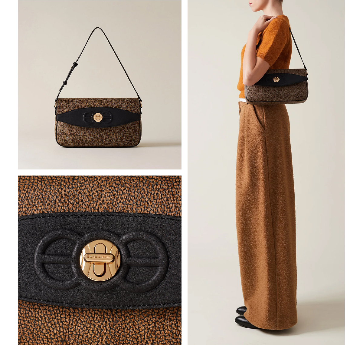 Borbonese - Moonlight Borsa A Spalla Medium