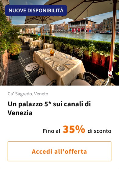 Un palazzo 5* sui canali di Venezia