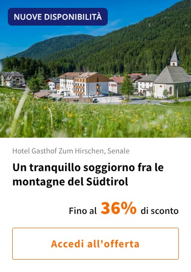 Un tranquillo soggiorno fra le montagne del Südtirol