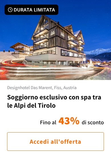 Soggiorno esclusivo con spa tra le Alpi del Tirolo