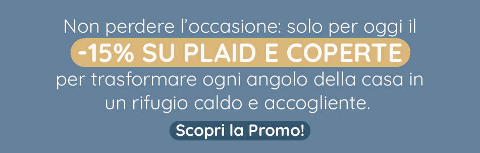 -15% su plaid e coperte