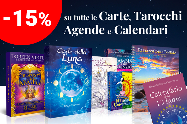 Sconto 15% su tutte le Carte, Tarocchi, Agende e Calendari