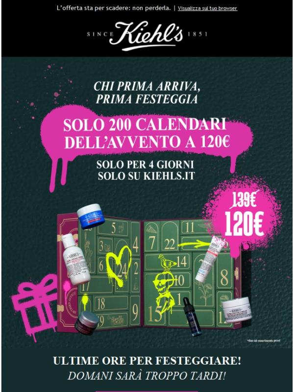 Calendario dell'Avvento: ultime ore per prenderlo a 120€ ⏰