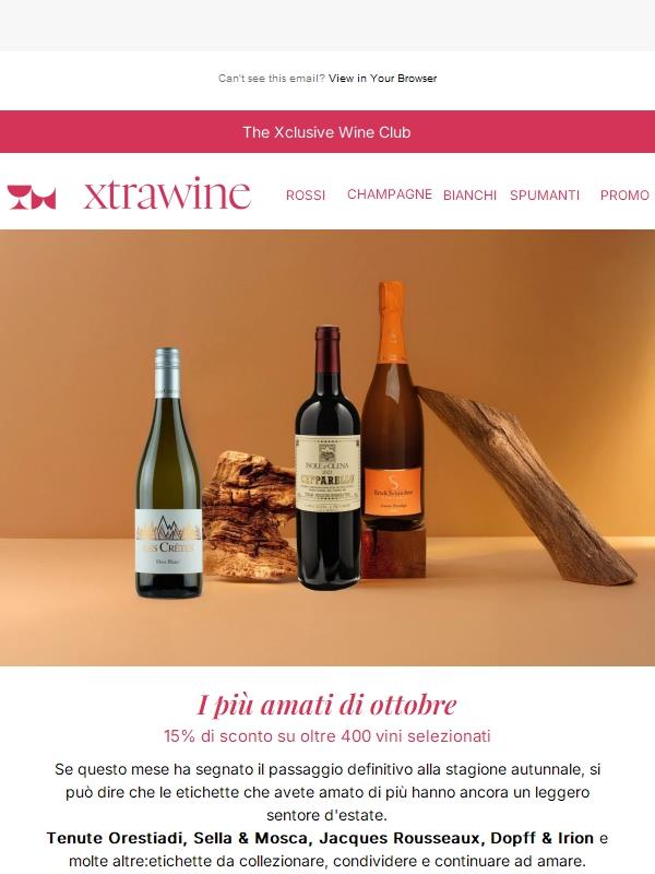 I più amati di ottobre al 15% di sconto