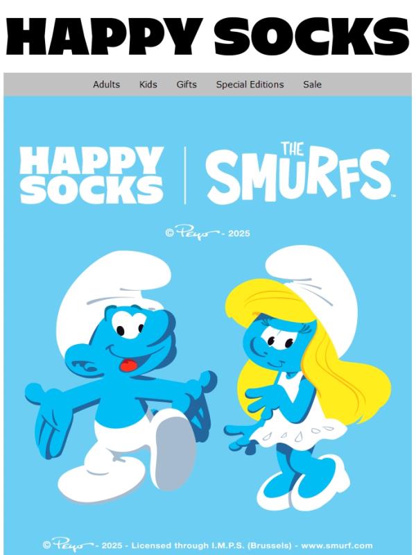 The Smurfs x Happy Socks—Out Now!