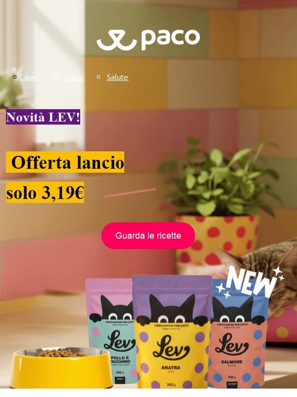 Pronti a fare MIAO?! Nuove crocchette LEV da 3,19€