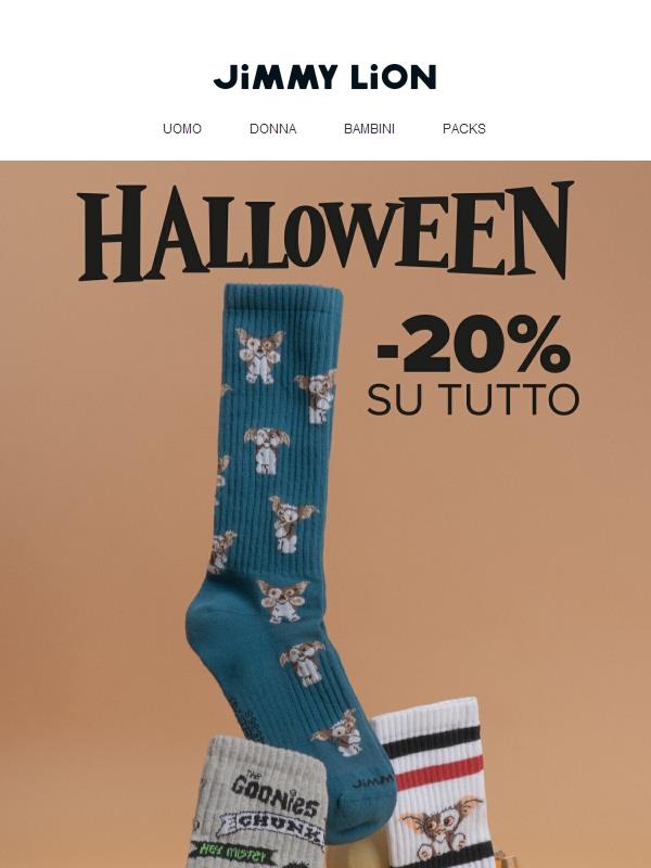-20% su tutto per Halloween!