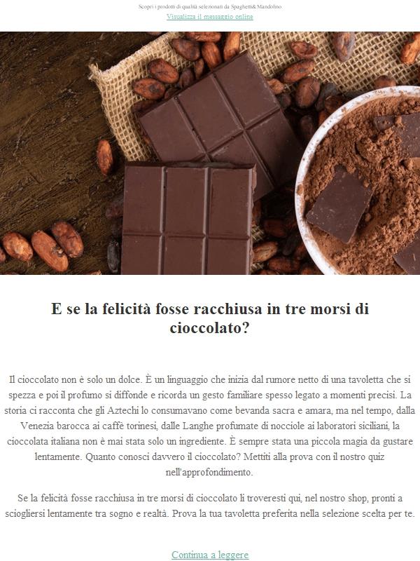 🍫 E se la felicità fosse racchiusa in tre morsi di cioccolato?