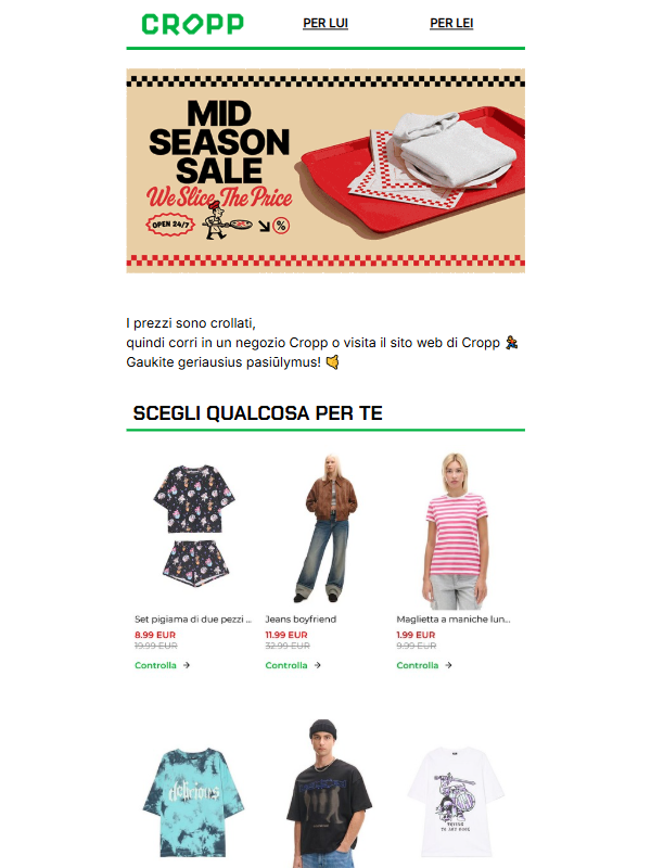Riduzione radicale dei prezzi ✂️