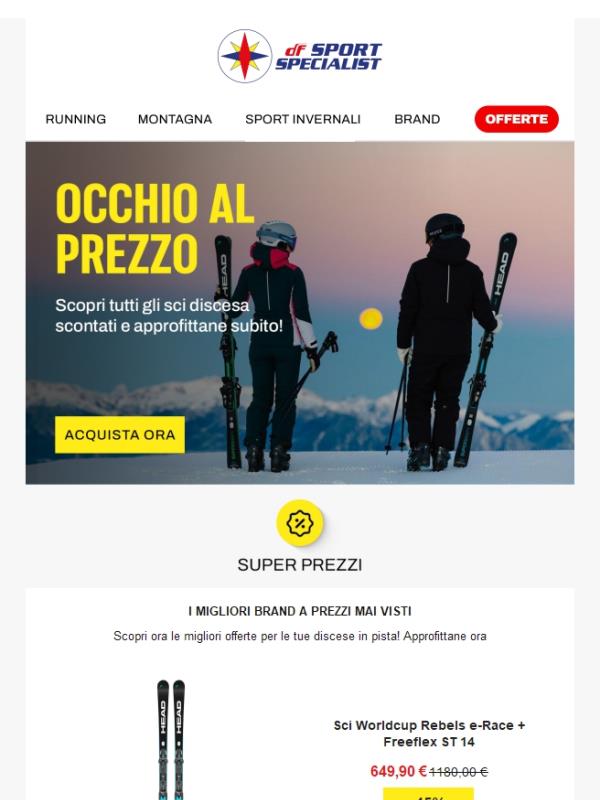 Super Prezzi Sci Discesa⛷️