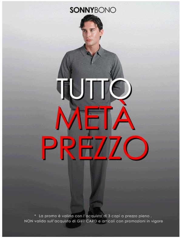 ⏰Il Metà Prezzo sta per scadere!!