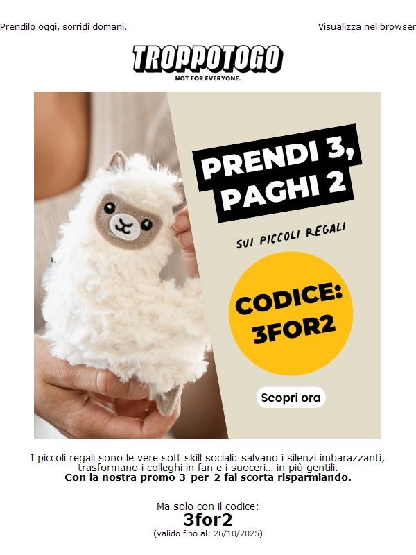 Già visto? Prendi 3, paghi 2