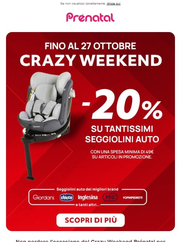 -20% sui seggiolini auto: 4 giorni di prezzi incredibili!