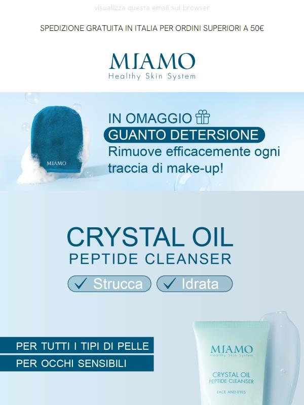 🫧 PROMO STRUCCANTE: con Crystal Oil, il GUANTO DETERSIONE è in OMAGGIO!